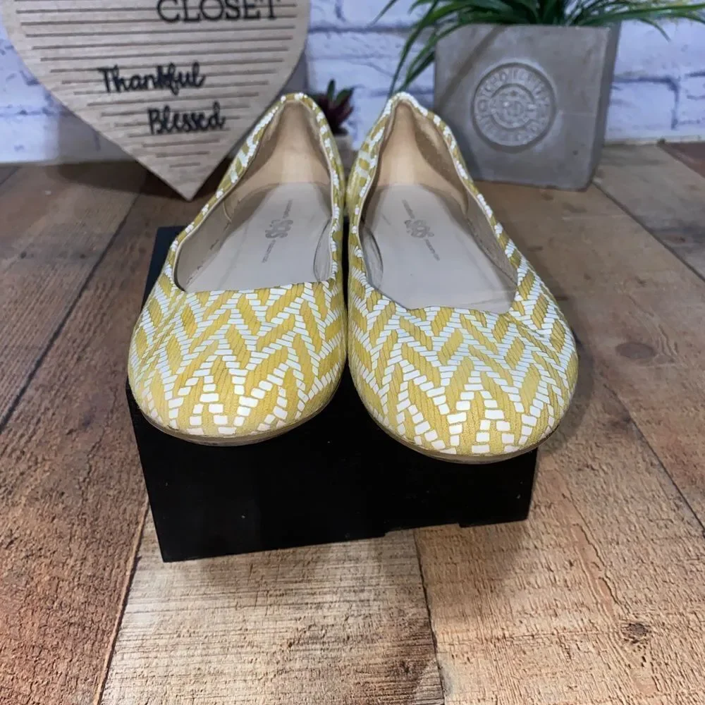 SAS Lacey - Ballet Flat Color: Chevron Yellow